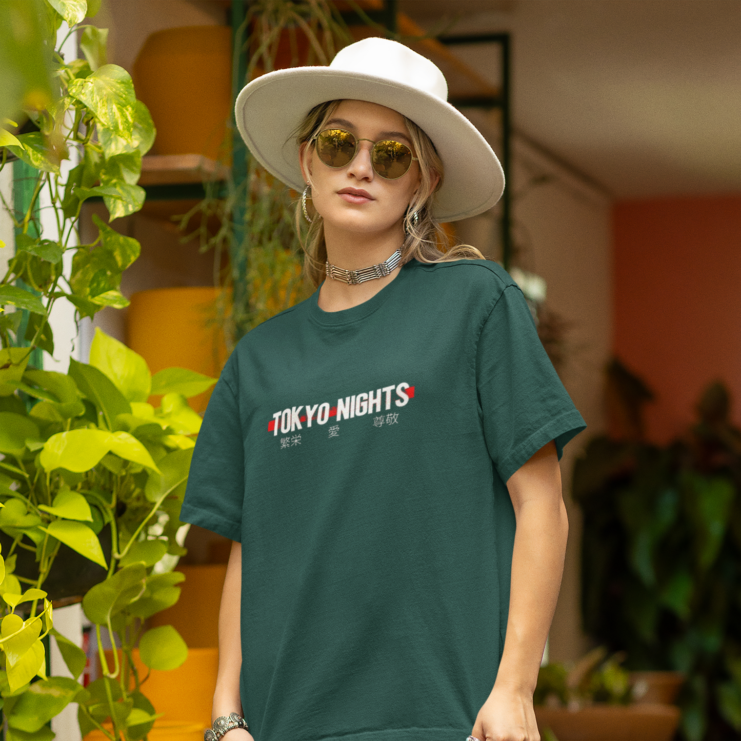 TOKYO NIGHTS PRINTED REGULAR FIT UNISEX T-SHIRT