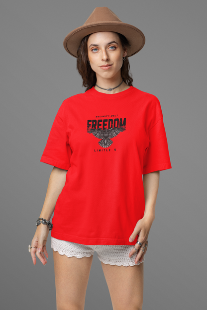 FREEDOM PRINTED REGULAR FIT UNISEX T-SHIRT