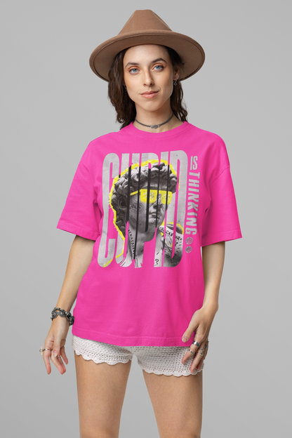 Cupid is thinking PRINTED REGULAR FIT UNISEX T-SHIRT