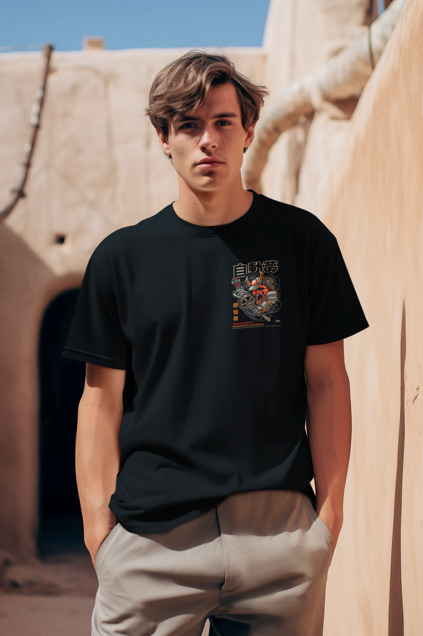 ABSTRACT 8 PRINTED REGULAR FIT UNISEX T-SHIRT