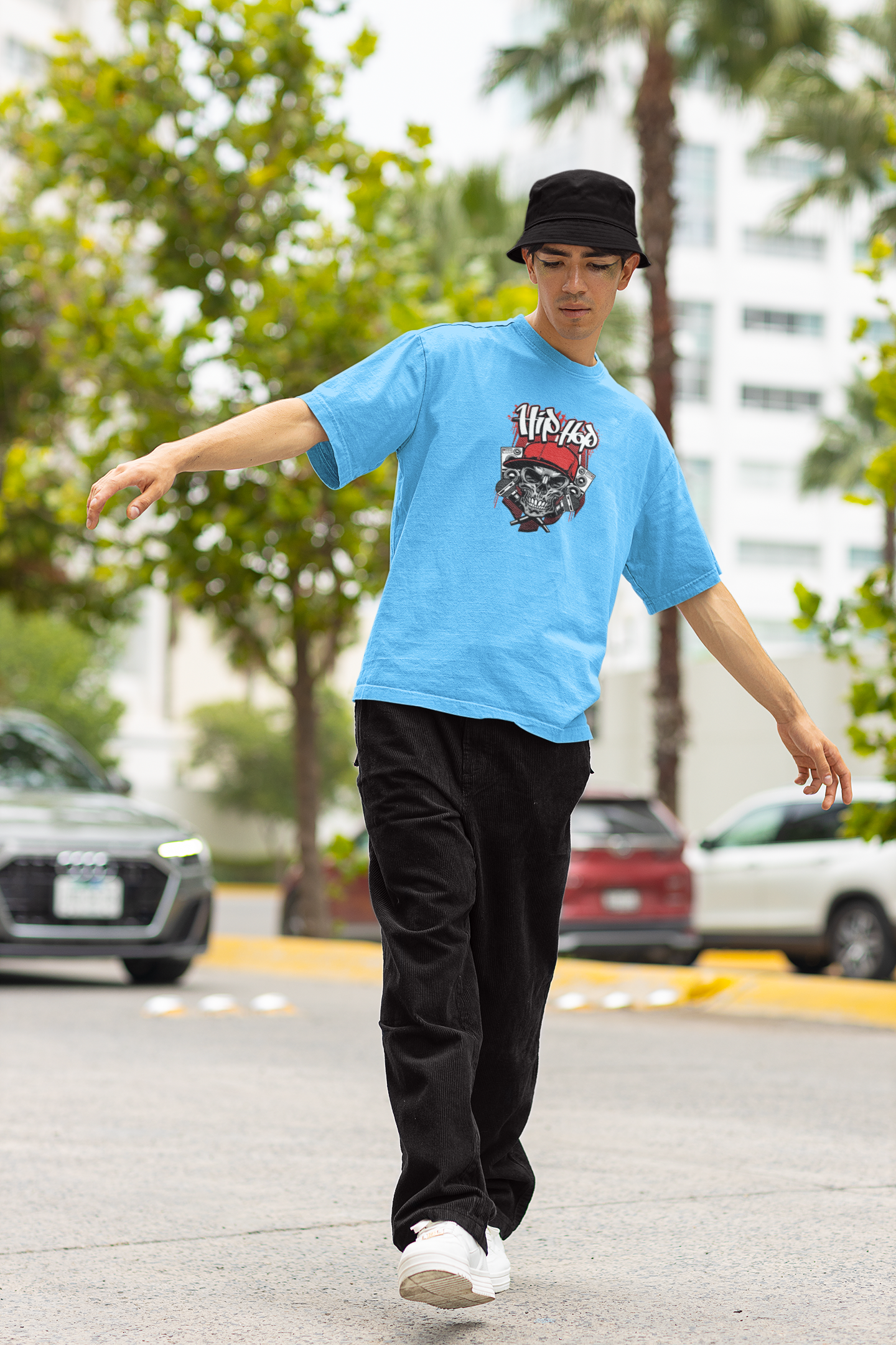 HIP HOP PRINTED REGULAR FIT UNISEX T-SHIRT