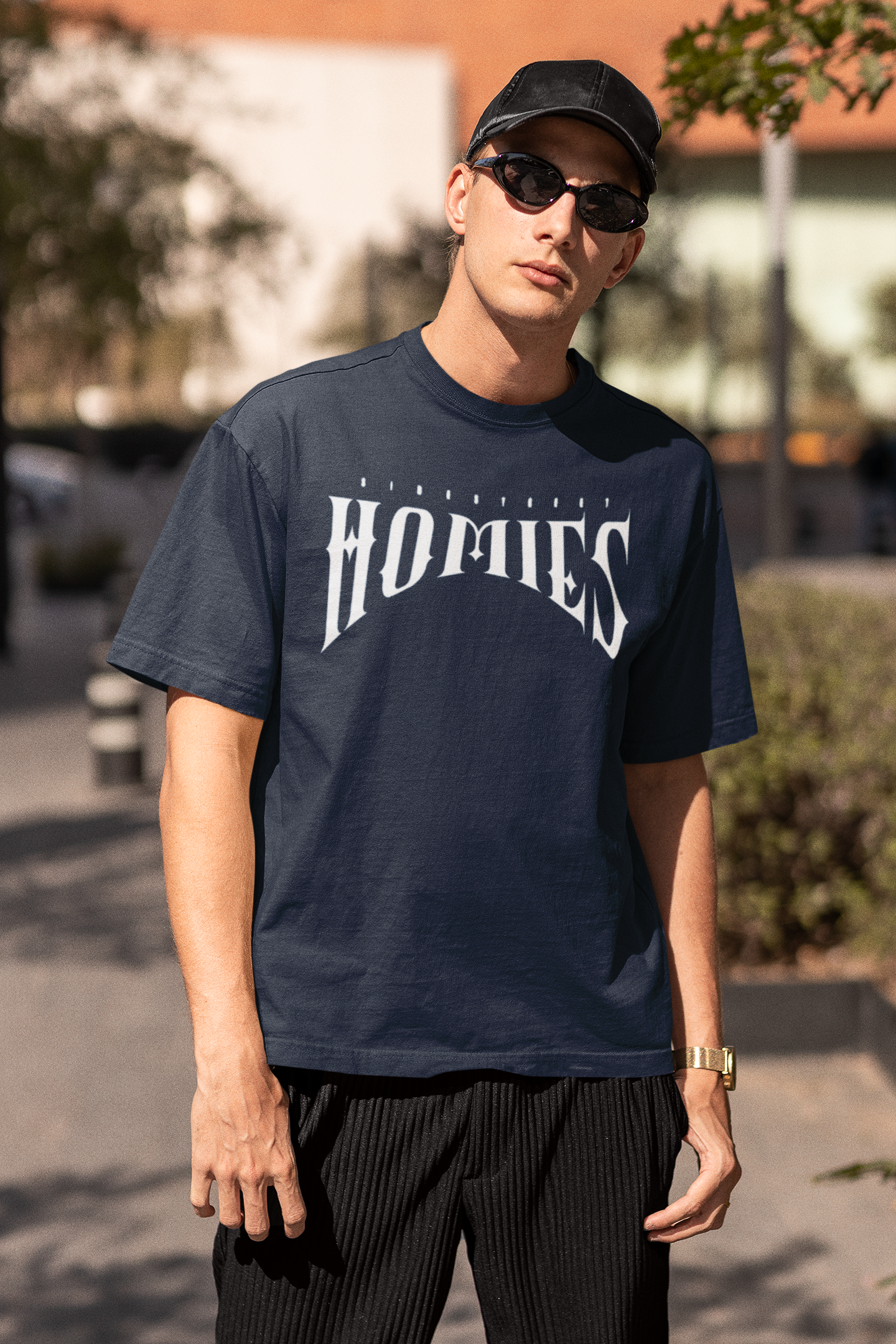 HOMIES PRINTED REGULAR FIT  UNISEX T-SHIRT