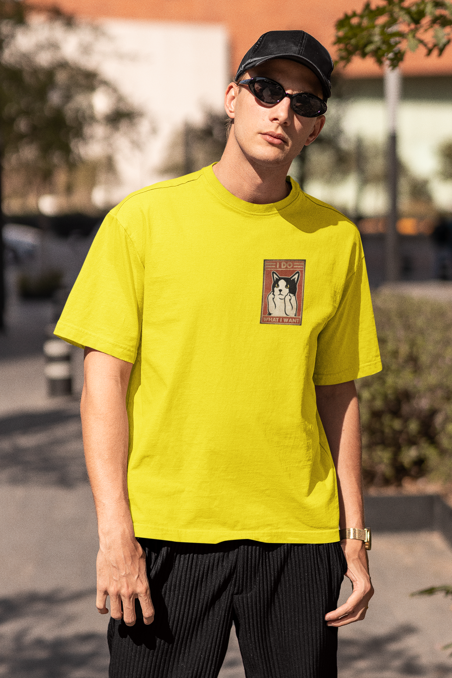 I DO WHAT I WANT PRINTED REGULAR FIT UNISEX T-SHIRT