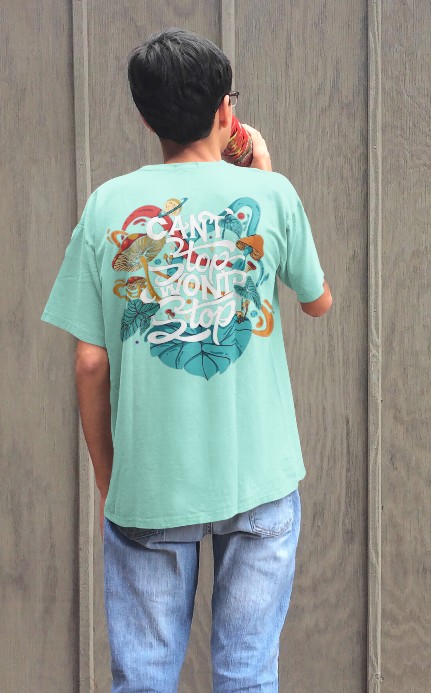 CANT STOP WONT STOP PRINTED REGULAR FIT  UNISEX T-SHIRT