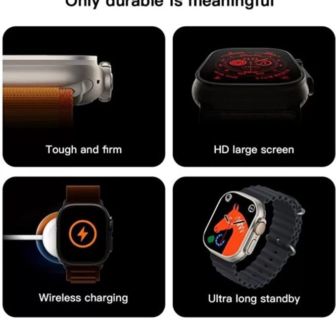 New T800 Ultra Watch Smartwatch 1.9 HD Display Bluetooth Calling SmartWatch