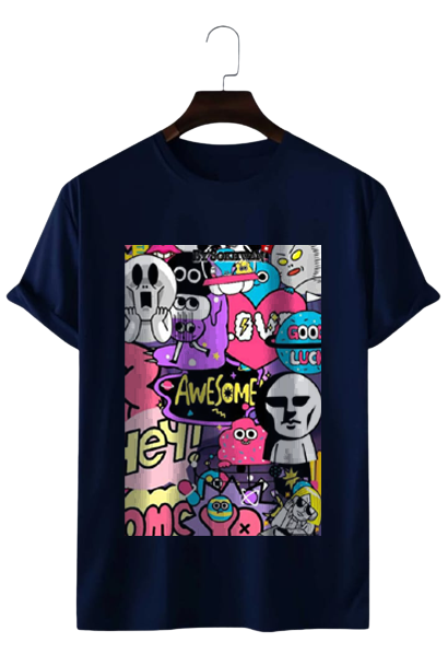 PLUS SIZE ABSTRACT-3 FULL PRINT UNISEX T-SHIRT
