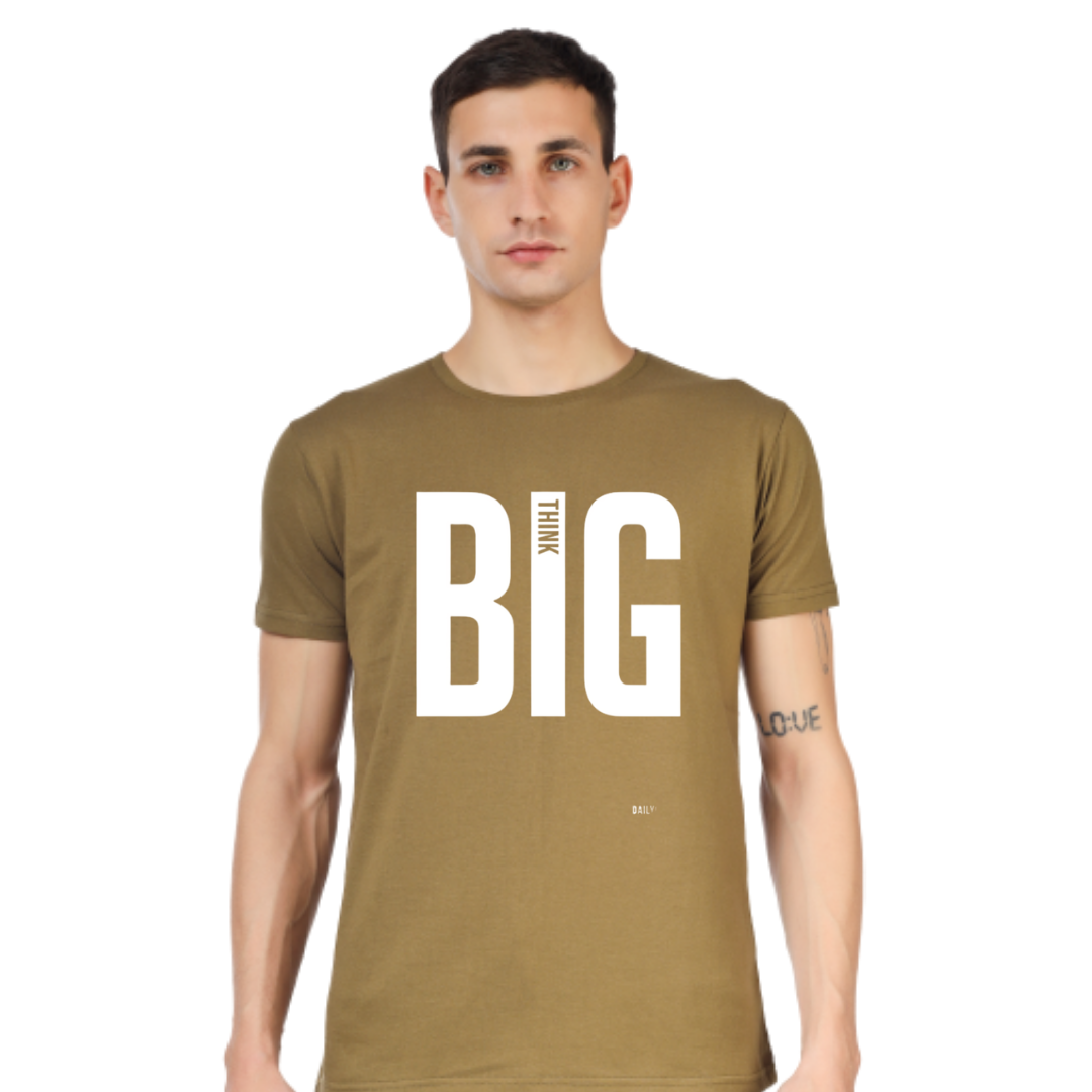 THINK BIG  PRINT UNISEX T-SHIRT