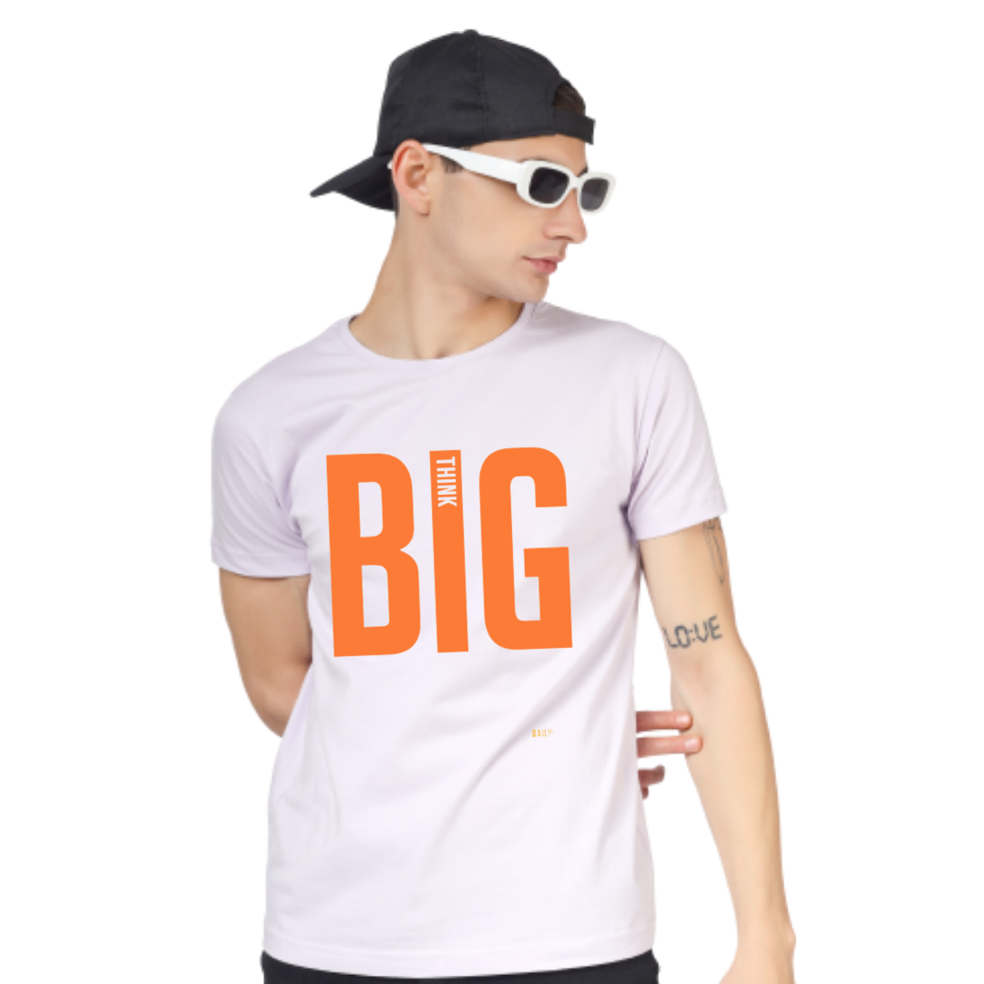 THINK BIG  PRINT UNISEX T-SHIRT