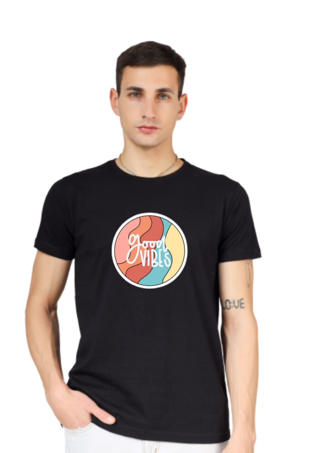 GOOD VIBES PRINT UNISEX T-SHIRT
