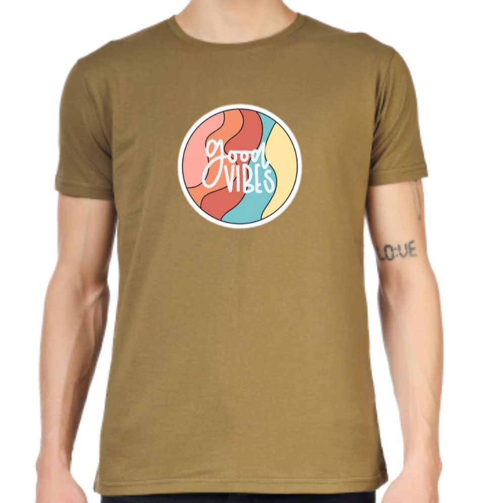 GOOD VIBES PRINT UNISEX T-SHIRT