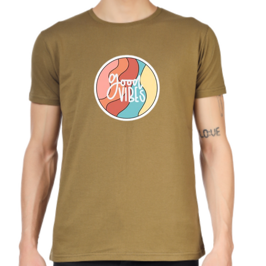 GOOD VIBES PRINT UNISEX T-SHIRT