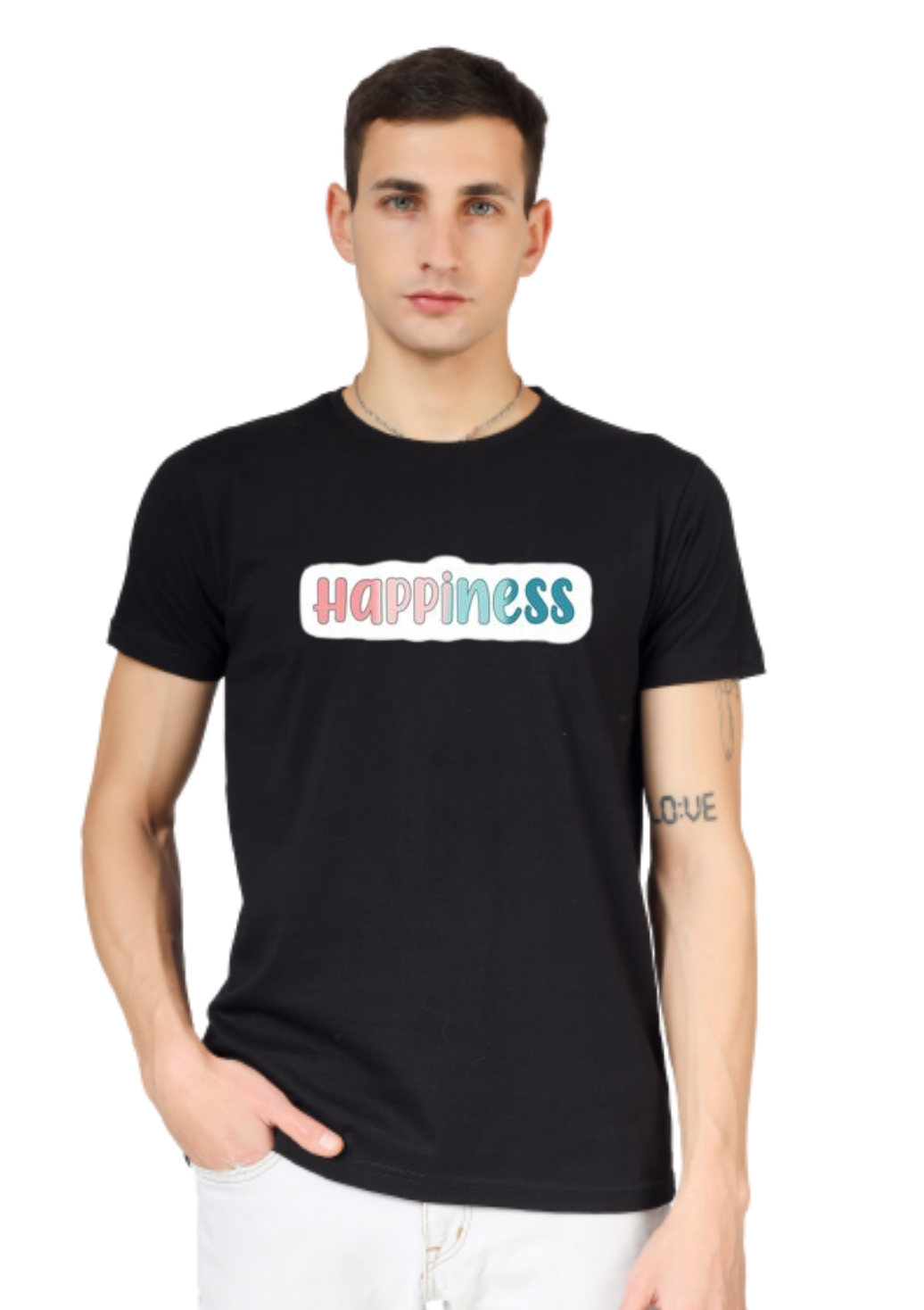 HAPPINESS PRINT UNISEX T-SHIRT