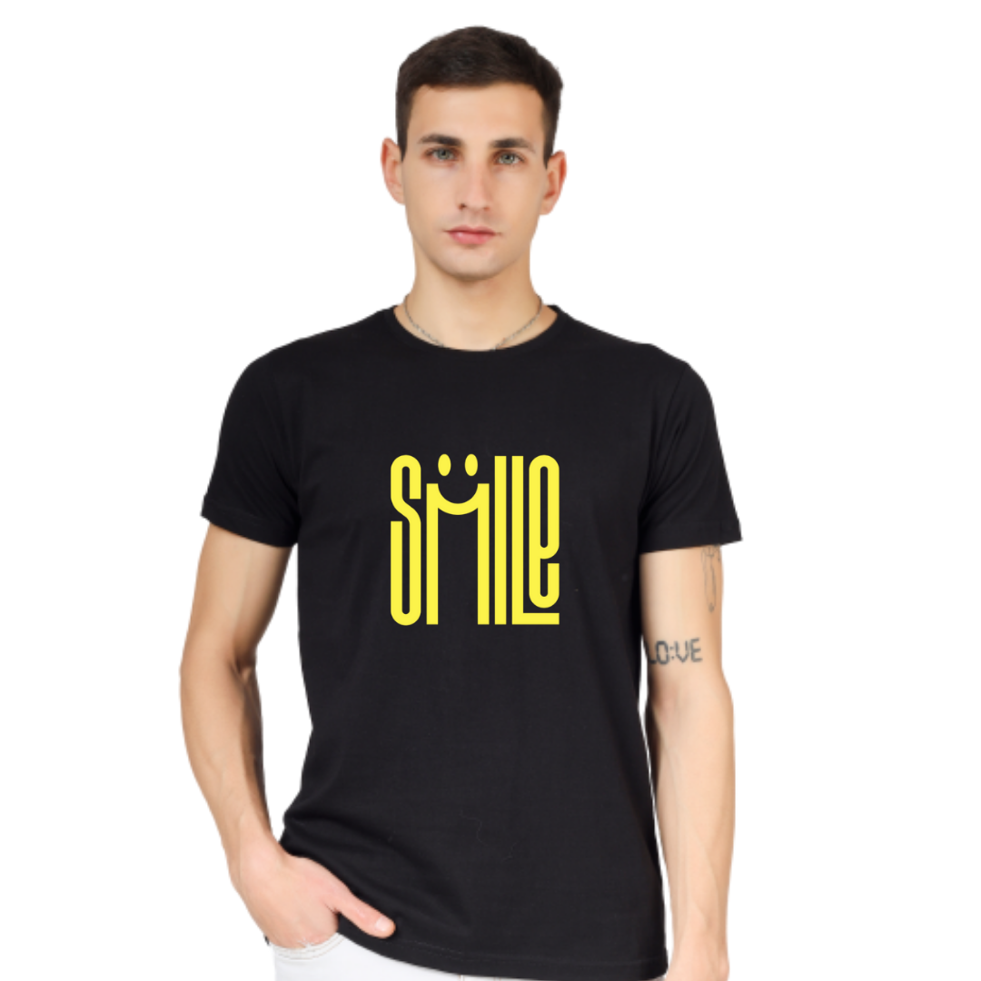 SMILE PRINT UNISEX T-SHIRT
