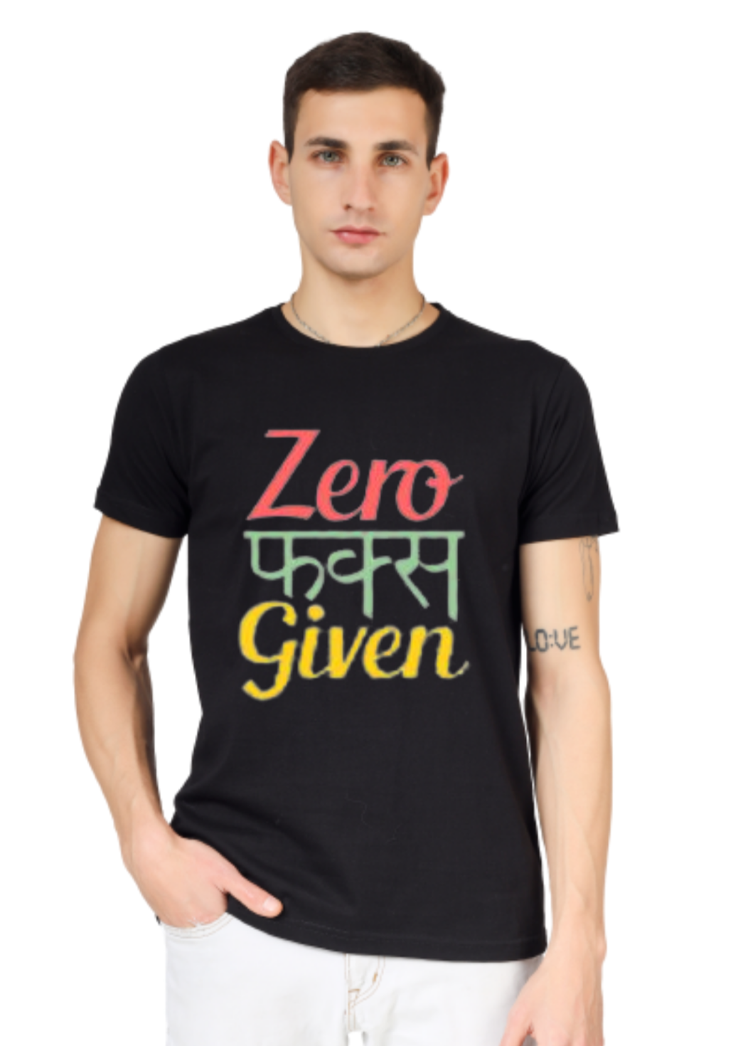ZERO FUCKS GIVEN PRINT UNISEX T-SHIRT