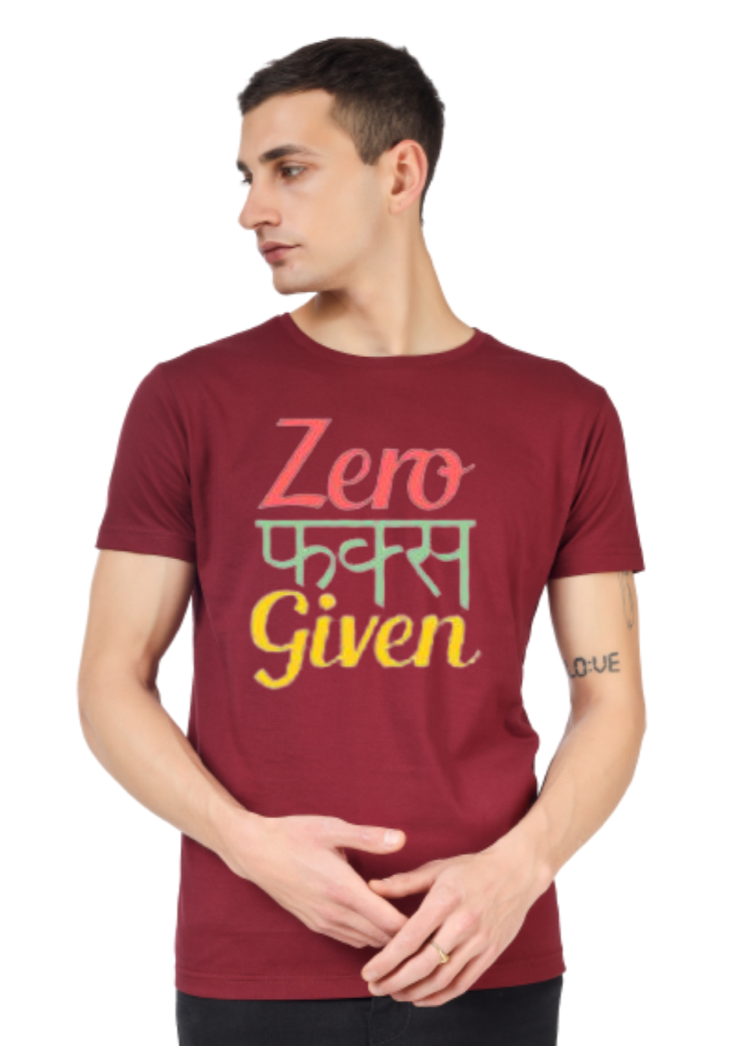 ZERO FUCKS GIVEN PRINT UNISEX T-SHIRT