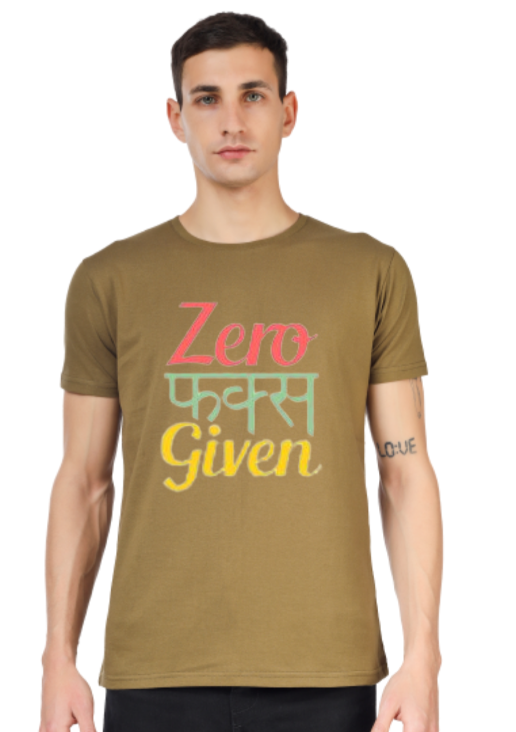 ZERO FUCKS GIVEN PRINT UNISEX T-SHIRT