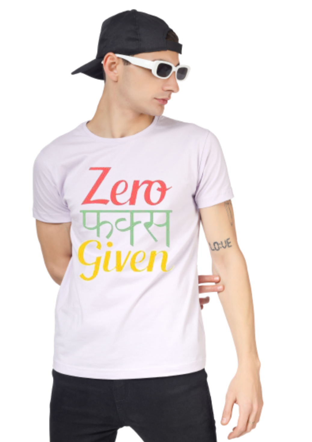 ZERO FUCKS GIVEN PRINT UNISEX T-SHIRT