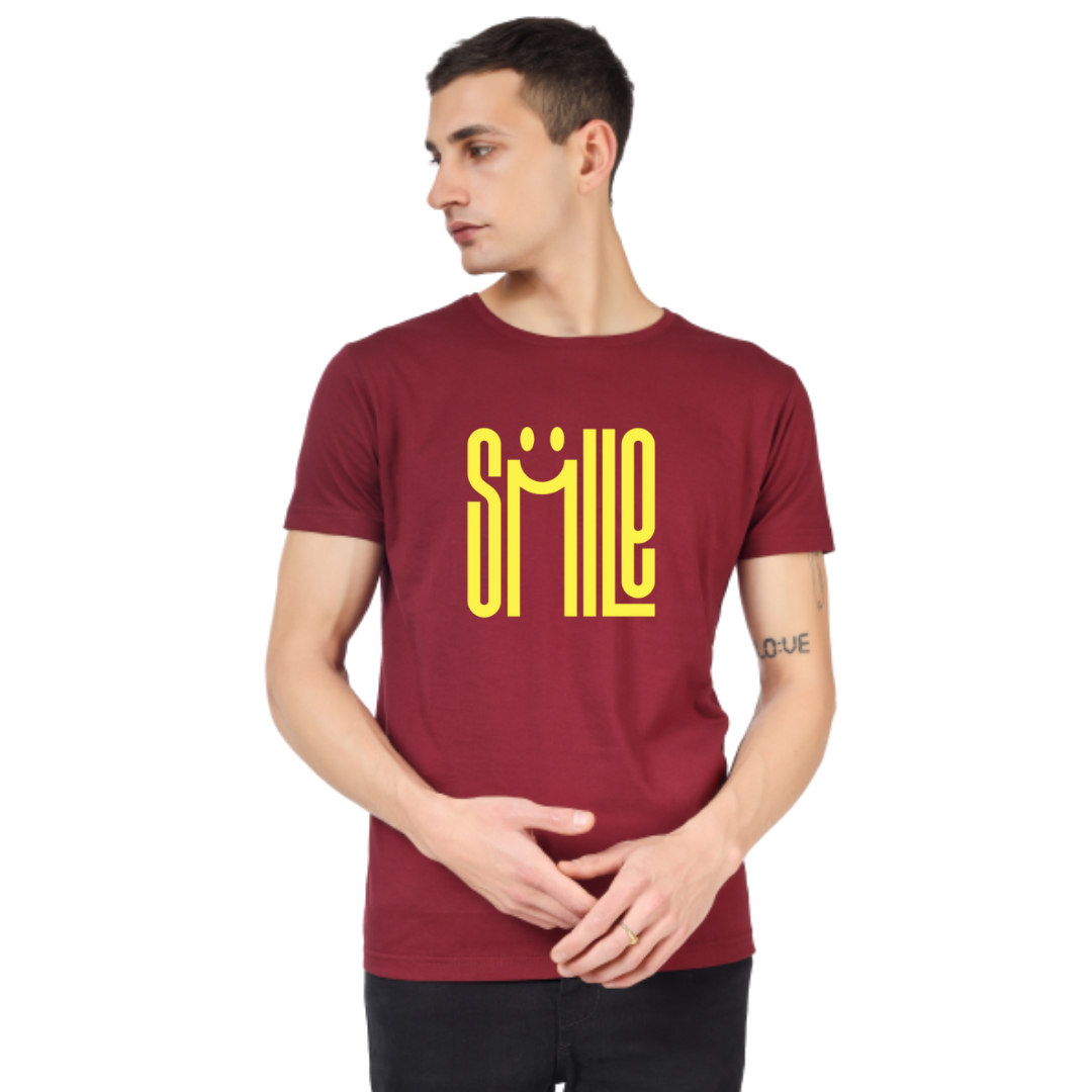 SMILE PRINT UNISEX T-SHIRT