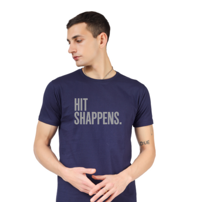 HIT SHAPPENS PRINTED UNISEX T-SHIRT