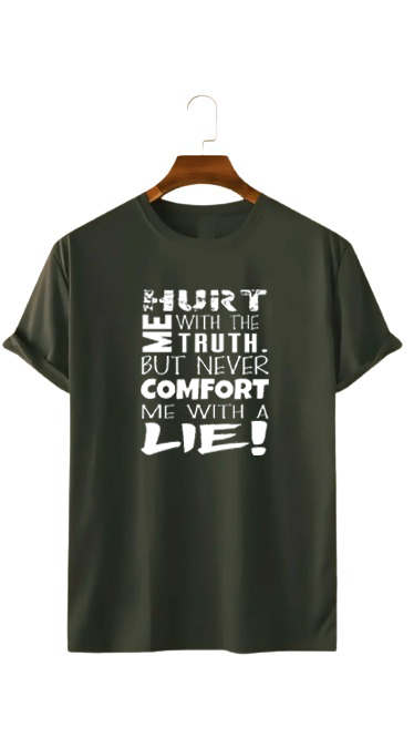 HURT ME WITH THE TRUTH PRINT UNISEX T-SHIRT