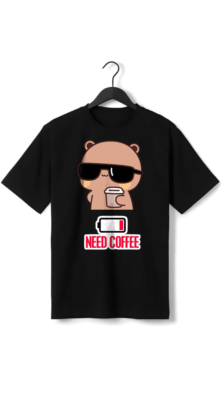NEED COFFEE BEER PRINT UNISEX T-SHIRT
