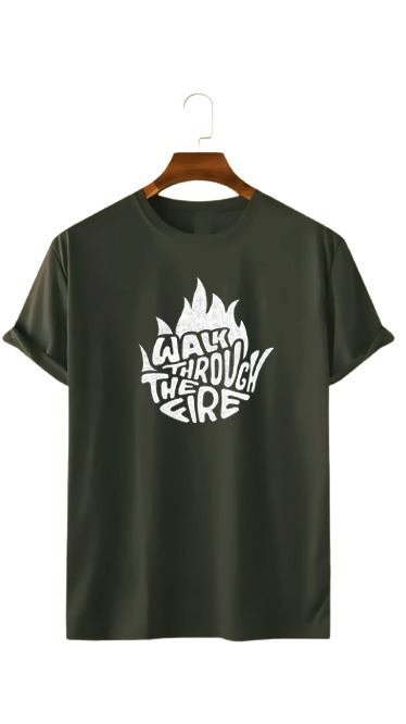 WALKING THROUGH THE FIRE PRINT UNISEX T-SHIRT
