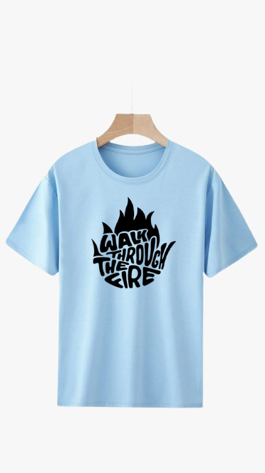 WALKING THROUGH THE FIRE PRINT UNISEX T-SHIRT