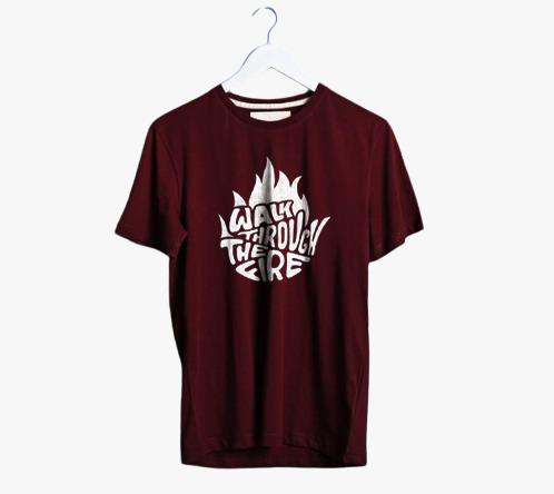 WALKING THROUGH THE FIRE PRINT UNISEX T-SHIRT