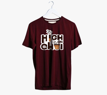 HIGH ON CHAI PRINT UNISEX T-SHIRT