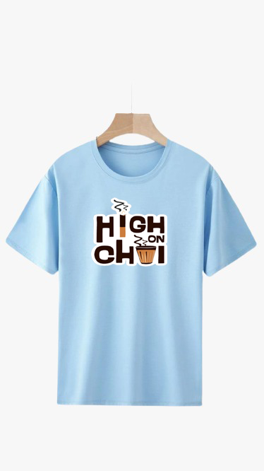 HIGH ON CHAI PRINT UNISEX T-SHIRT