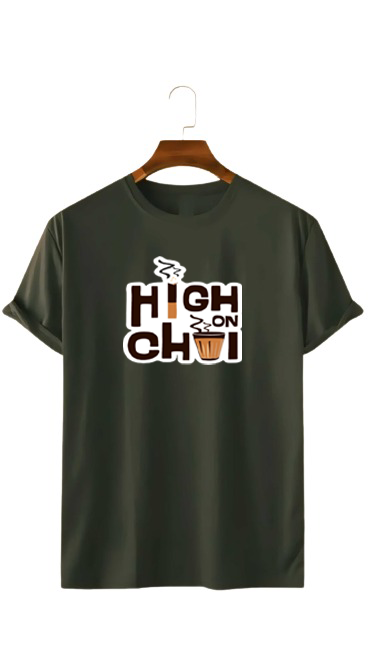 HIGH ON CHAI PRINT UNISEX T-SHIRT