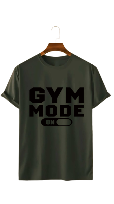 GYM MODE PRINT UNISEX T-SHIRT