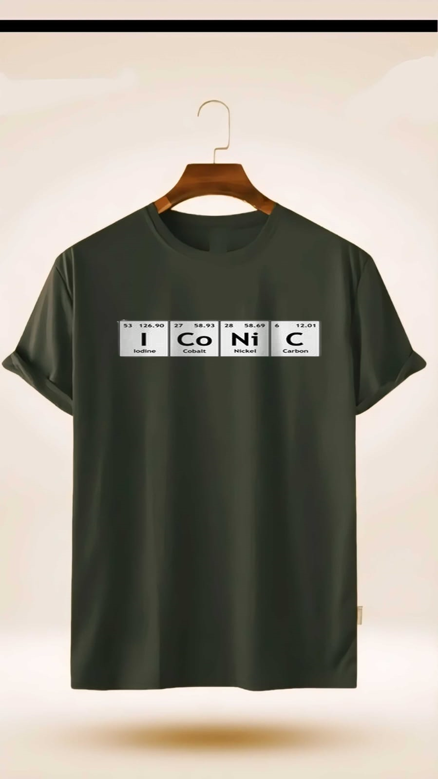 ICONIC PERODIC TABLE  PRINT UNISEX T-SHIRT