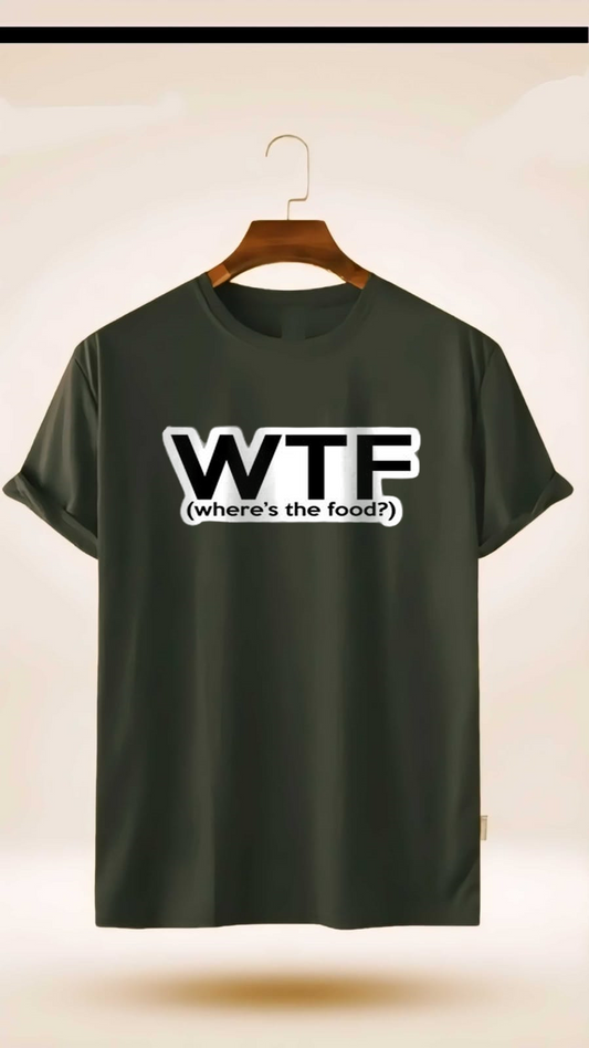 WTF where the food PRINT UNISEX T-SHIRT