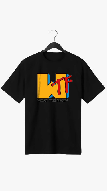 WHAT THE FUCK PRINT UNISEX T-SHIRT