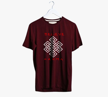 BELIEVE KARMA PRINT UNISEX T-SHIRT