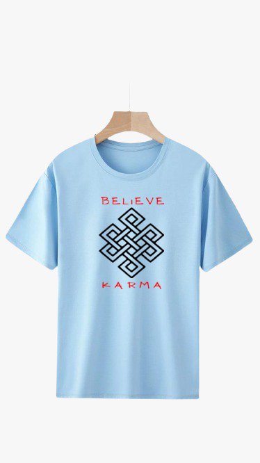 BELIEVE KARMA PRINT UNISEX T-SHIRT