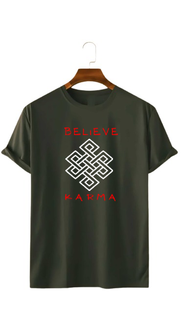BELIEVE KARMA PRINT UNISEX T-SHIRT