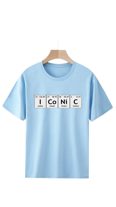 ICONIC PERODIC TABLE  PRINT UNISEX T-SHIRT