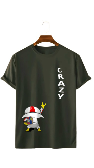 CRAZY KICK BUTTOSKI PRINT UNISEX T-SHIRT