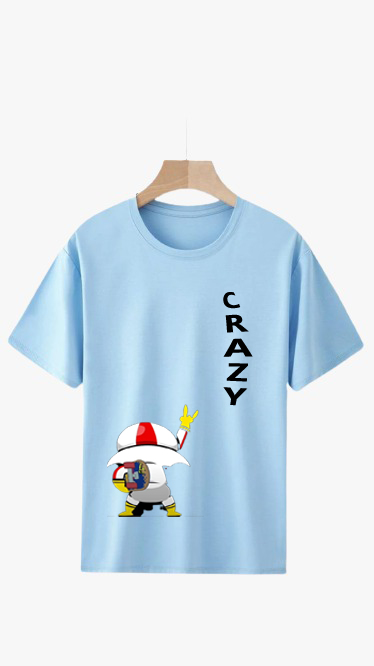 CRAZY KICK BUTTOSKI PRINT UNISEX T-SHIRT