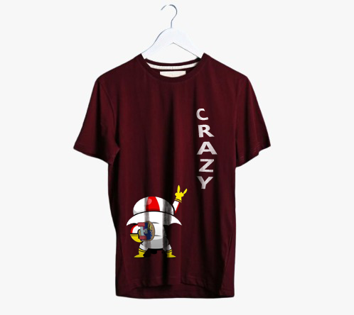 CRAZY KICK BUTTOSKI PRINT UNISEX T-SHIRT