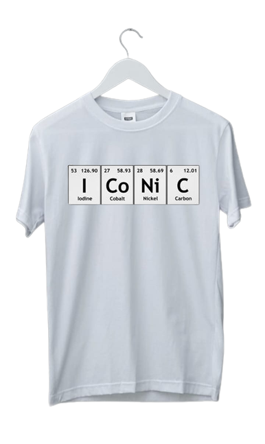 ICONIC PERODIC TABLE  PRINT UNISEX T-SHIRT