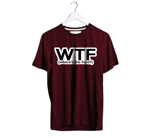 WTF where the food PRINT UNISEX T-SHIRT