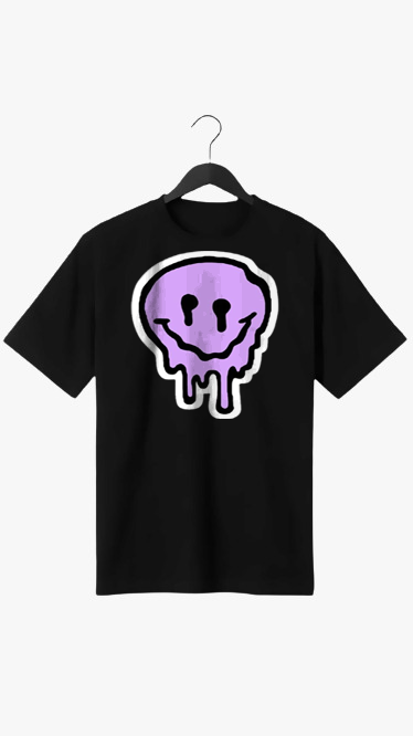 SMILEY PRINT UNISEX T-SHIRT