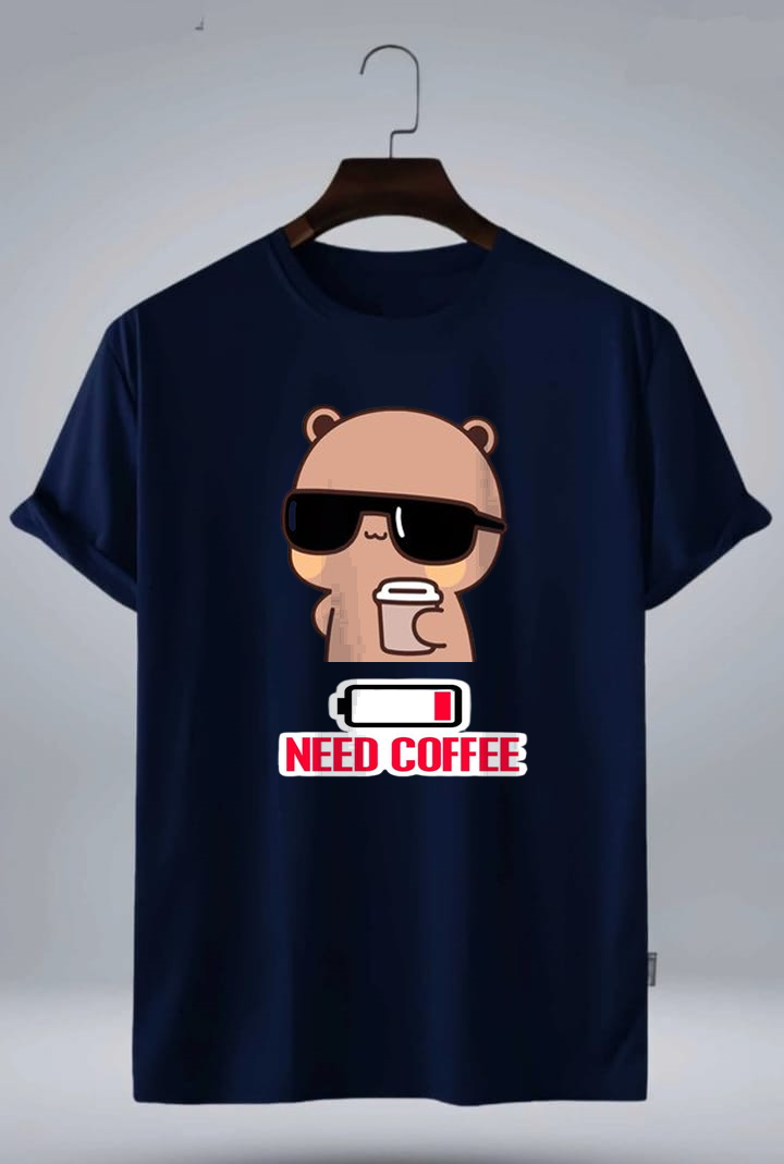NEED COFFEE BEER PRINT UNISEX T-SHIRT