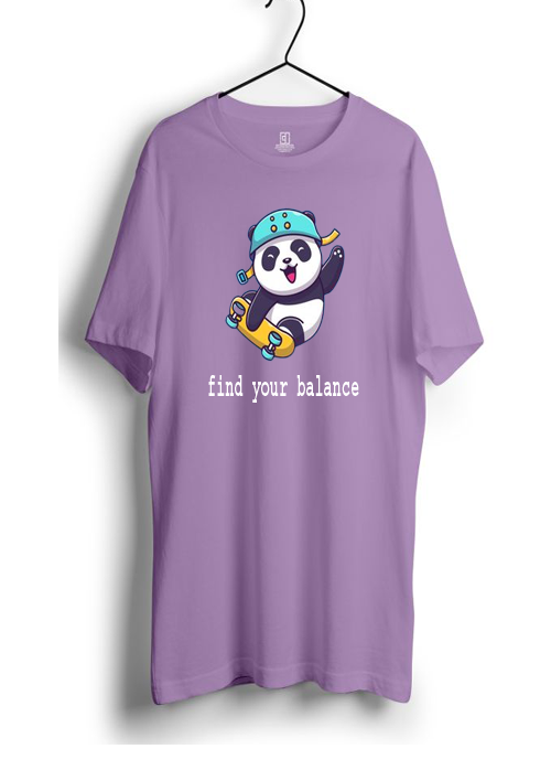 FIND YOUR BALANCE PANDA PRINT UNISEX T-SHIRT