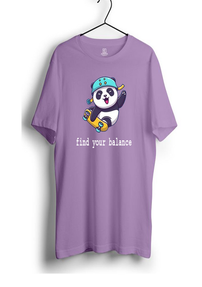 FIND YOUR BALANCE PANDA PRINT UNISEX T-SHIRT