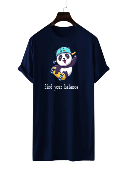 FIND YOUR BALANCE PANDA PRINT UNISEX T-SHIRT