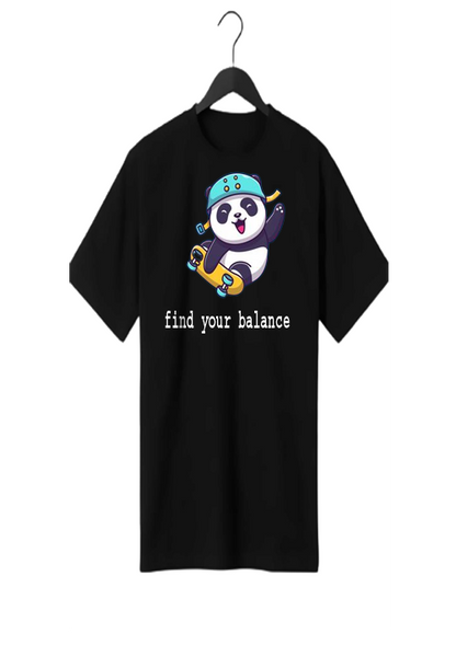 FIND YOUR BALANCE PANDA PRINT UNISEX T-SHIRT